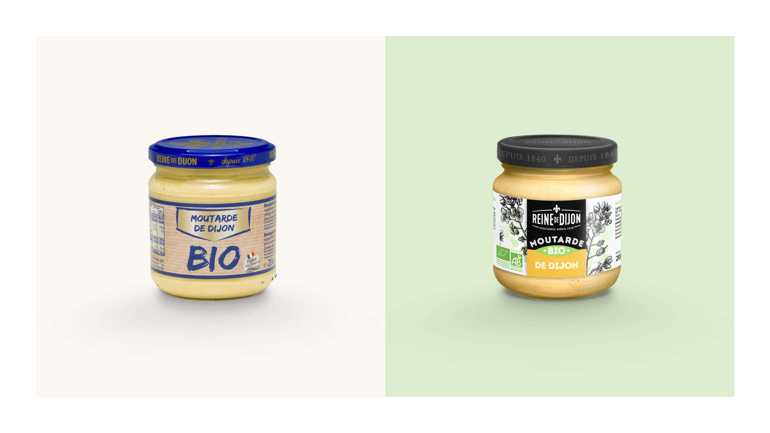 refonte packaging produit bio moutarde dijon